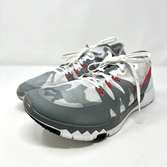 Nike Men's Free Trainer 3.0 Size 9.5 Flywire Red Grey Lace Up Running Sport Flex - Picture 15 of 16
